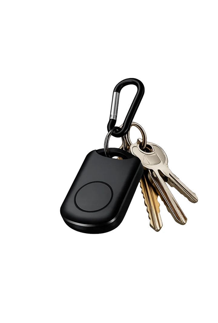 Sakhi clip-on device on a keyring